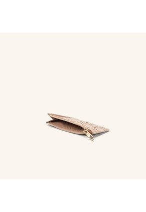 Tarjetero 8 Tarjetas Con Zip Beige Chai Primario Básico