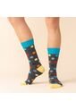 Medias Extrafina Cosmos Gris MH Socks Medias Extrafina Cosmos Gris MH Socks de Mario Hernández