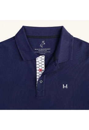 Camiseta Polo Emblema Azul Tierra Arriba Camiseta Polo Emblema Azul Tierra Arriba Talla S