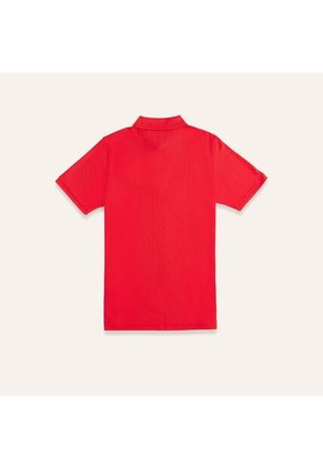 Camiseta Polo Emblema Rojo Tierra Arriba Camiseta Polo Emblema Rojo Tierra Arriba Talla L