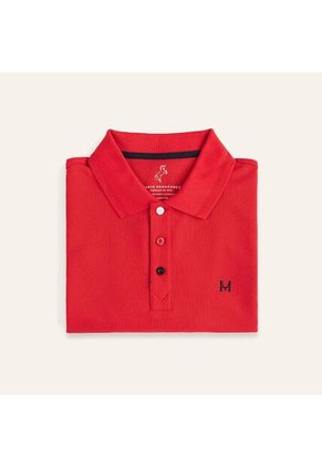 Camiseta Polo Emblema Rojo Tierra Arriba Camiseta Polo Emblema Rojo Tierra Arriba Talla L