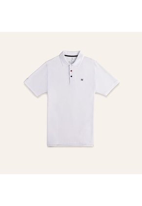 Camiseta Polo Emblema Blanco Tierra Arriba Camiseta Polo Emblema Blanco Tierra Arriba Talla M