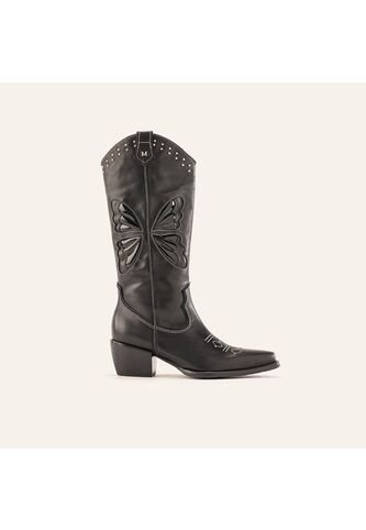 Botas Jerez Caña Alta Negro Glamour Botas Jerez Caña Alta Negro Glamour Talla 37 Mario Hernández