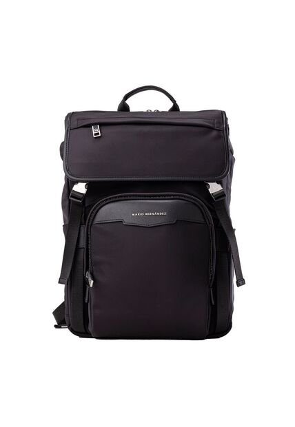 Morral Con Tapa Tunez Negro Platinum Morral Con Tapa Tunez Negro Platinum