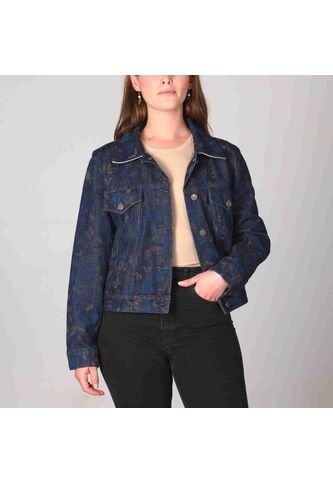 Chaqueta Trucker Alas Jaspeado Monteazul Chaqueta Trucker Alas Jaspeado Monteazul Talla M Mario Hernández