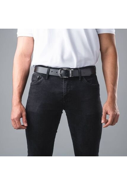 Cinturón Casual Mario Negro Lt Cinturón Casual Mario Negro Lt Talla 120