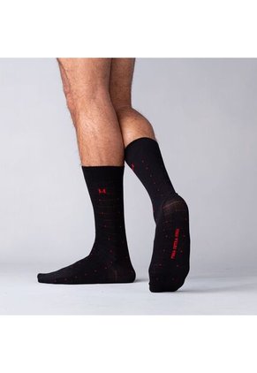 Medias Mosaico Extrafina Negro Mh Socks Medias Mosaico Extrafina Negro Mh Socks