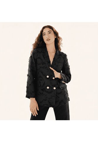 Blazer Prado Negro Monteazul Blazer Prado Negro Monteazul Talla S Mario Hernández