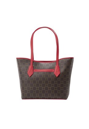 Tote Alas Mediano Café Rojo Primario Mariposas Tote Alas Mediano Café Rojo Primario Mariposas