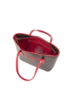 Tote Alas Mediano Café Rojo Primario Mariposas Tote Alas Mediano Café Rojo Primario Mariposas