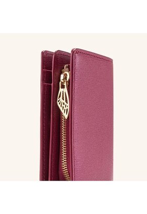 Billetera Marsella Mediana Arándano Metalizado Fontana Billetera Marsella Mediana Arándano Metalizado Fontana