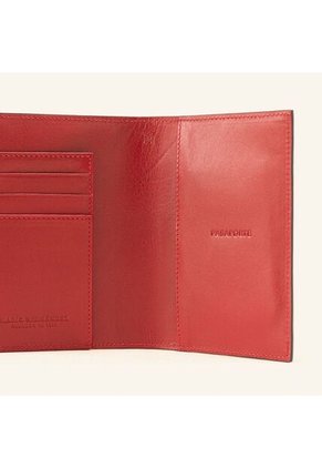 Porta Pasaporte Sencillo Negro Rojo Castellano Porta Pasaporte Sencillo Negro Rojo Castellano