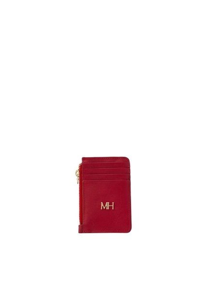 Tarjetero 8 Tarjetas Con Zip Rojo Cruz Esencial