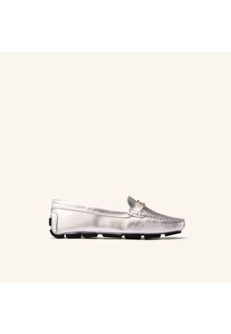 Mocasín Driver Cocora Plata MH Mocs Mocasín Driver Cocora Plata MH Mocs Talla 38 Mario Hernández