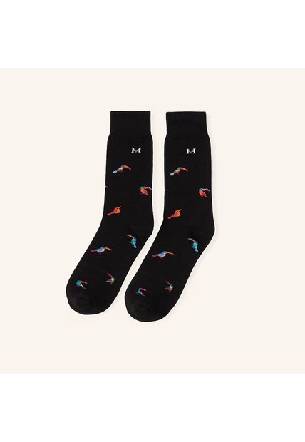 Medias Pluma Negro MH Socks
