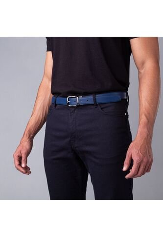 Cinturón Casual Salvador Azul Negro Cinturón Casual Salvador Azul Negro Talla 120 Mario Hernández