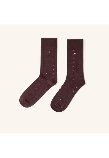 Medias Mosaico Extrafina Vino MH Socks Medias Mosaico Extrafina Vino MH Socks