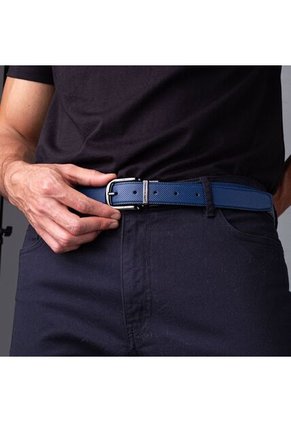 Cinturón Casual Salvador Azul Negro Cinturón Casual Salvador Azul Negro Talla 120