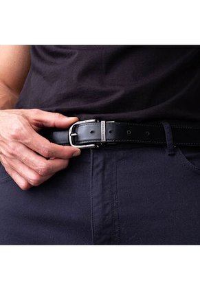 Cinturón Casual Salvador Azul Negro Cinturón Casual Salvador Azul Negro Talla 120