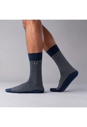 Medias Rayas Azul Petroleo Largas Mh Socks Medias Rayas Azul Petroleo Largas Mh Socks