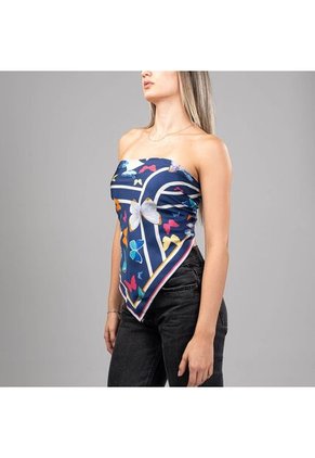 Pañoleta Carre Paraíso Cielo 90 X 90 Foulard Pañoleta Carre Paraíso Cielo 90 X 90 Foulard