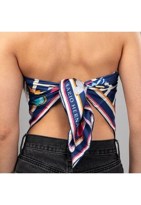 Pañoleta Carre Paraíso Cielo 90 X 90 Foulard Pañoleta Carre Paraíso Cielo 90 X 90 Foulard