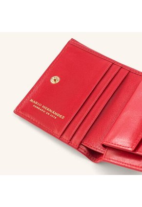 Billetera Lola Mediana Coral Rojo Granate Billetera Lola Mediana Coral Rojo Granate