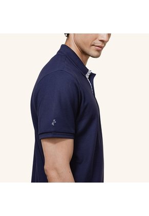 Camiseta Polo Emblema Azul Tierra Arriba Camiseta Polo Emblema Azul Tierra Arriba Talla L