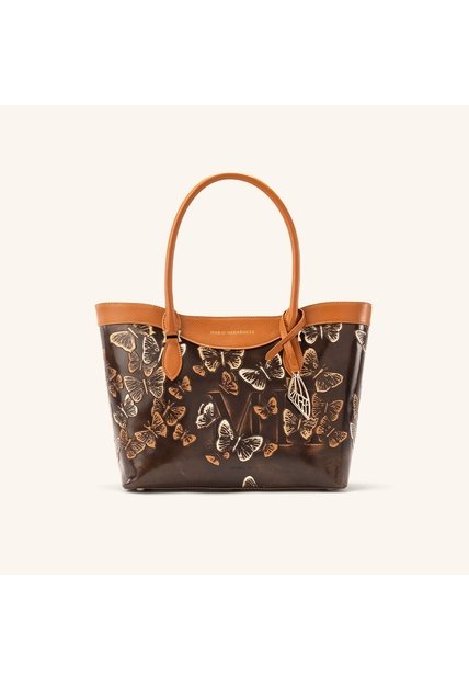 Tote Alas Mediano Capuchino Mariposas