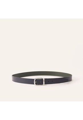Cinturón Casual Doble Faz Azul Verde Esencial Cinturón Casual Doble Faz Azul Verde Esencial Talla 105