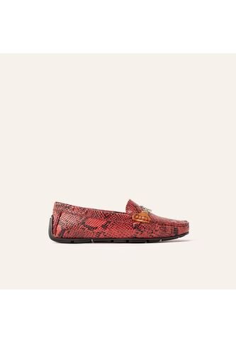 Mocasín Sofia Pitón Rojo MH Mocs Mocasín Sofia Pitón Rojo MH Mocs Talla 37 Mario Hernández