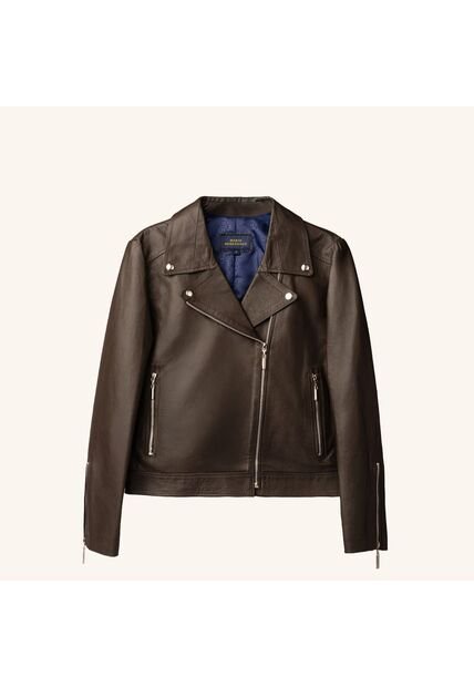 Chaqueta Biker Agata Café Gema MH Chaqueta Biker Agata Café Gema MH Talla 10