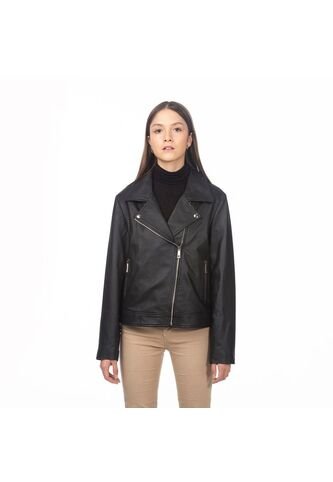 Chaqueta Biker Agata Negro Gema Chaqueta Biker Agata Negro Gema Talla 2 Mario Hernández