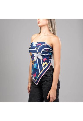 Pañoleta Carre Paraíso Cielo 90 X 90 Foulard Pañoleta Carre Paraíso Cielo 90 X 90 Foulard