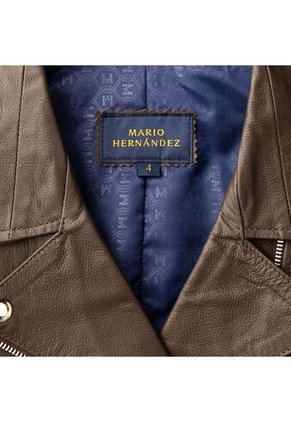 Chaqueta Biker Agata Café Gema MH Chaqueta Biker Agata Café Gema MH Talla 6