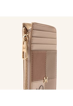 Tarjetero 8 Tarjetas Con Zip Crema Mixtura