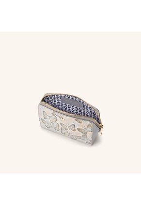 Cosmetiquero Mediano Mila Gris Mariposas Cosmetiquero Mediano Mila Gris Mariposas