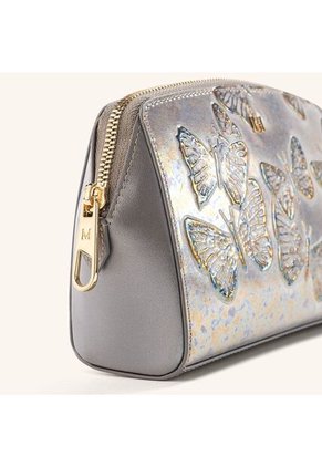 Cosmetiquero Mediano Mila Gris Mariposas Cosmetiquero Mediano Mila Gris Mariposas
