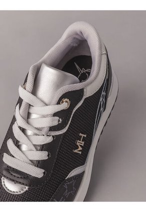 Tenis Delta Negro Plata Tenis Delta Negro Plata Talla 39