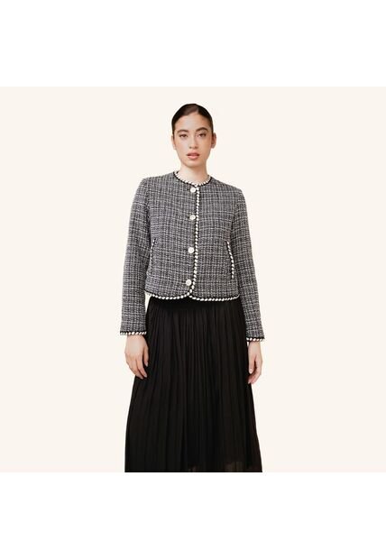 Chaqueta Ribera Negro Marfil Monteazul Chaqueta Ribera Negro Marfil Monteazul Talla M