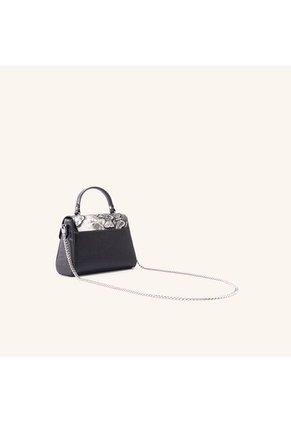 Bolso De Mano Alma Con Cadena Platino Mariposas Bolso De Mano Alma Con Cadena Platino Mariposas