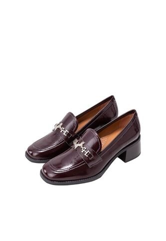 Mocasín Loafer Maite Borgoña MH Mocs Mocasín Loafer Maite Borgoña MH Mocs Talla 36 Mario Hernández