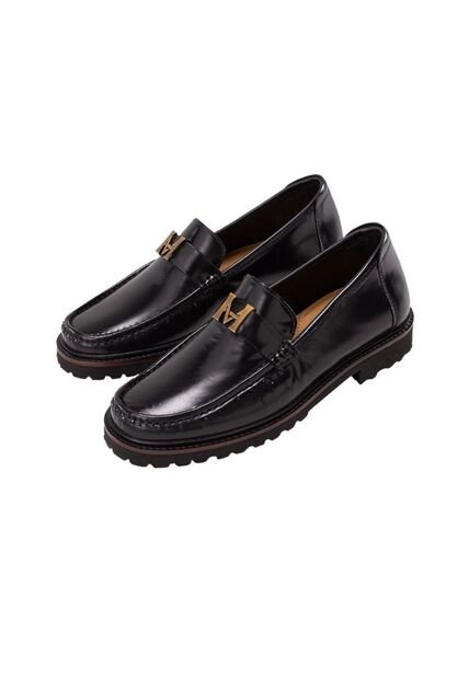 Mocasín Santamaría Negro MH Mocs Mocasín Santamaría Negro MH Mocs Talla 44