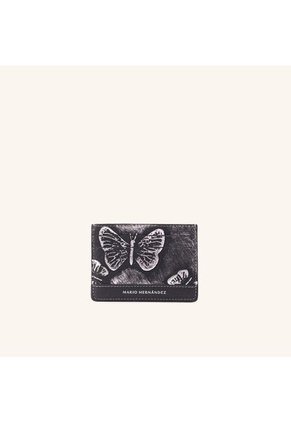 Tarjetero Plano Platino Mariposas Tarjetero Plano Platino Mariposas