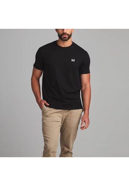 Camiseta Diario MHonograma Negro Tierra Arriba Camiseta Diario MHonograma Negro Tierra Arriba Talla XL