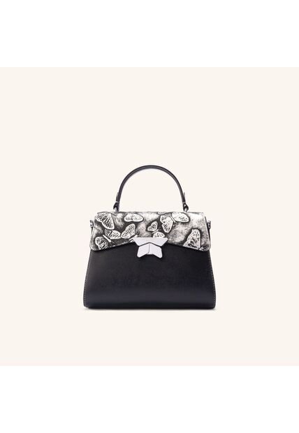 Bolso De Mano Alma Con Cadena Platino Mariposas Bolso De Mano Alma Con Cadena Platino Mariposas