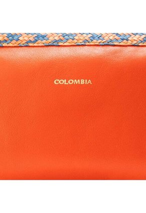 Cosmetiquero Mediano Naranja Caña Flecha Cosmetiquero Mediano Naranja Caña Flecha