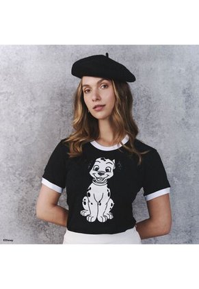 Camiseta Lucky Negro Dálmatas Camiseta Lucky Negro Dálmatas Talla XL