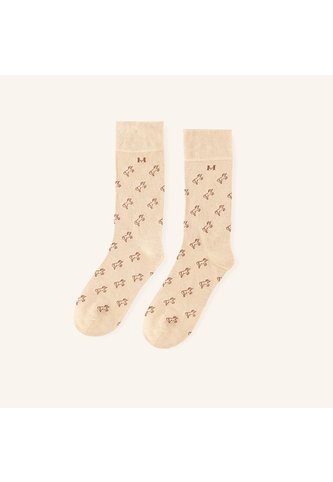 Medias Unicornio Extrafina Beige MH Socks Mario Hernández