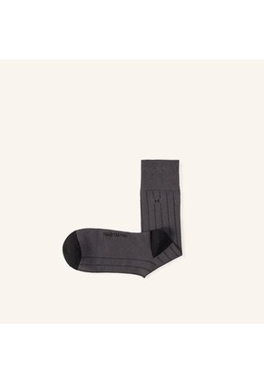 Medias Acanaladas Extrafina Gris MH Socks